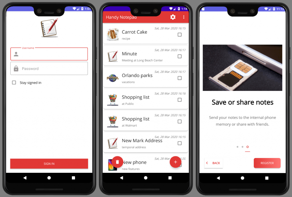 Handy Notepad Google Play Miguel Fagundez